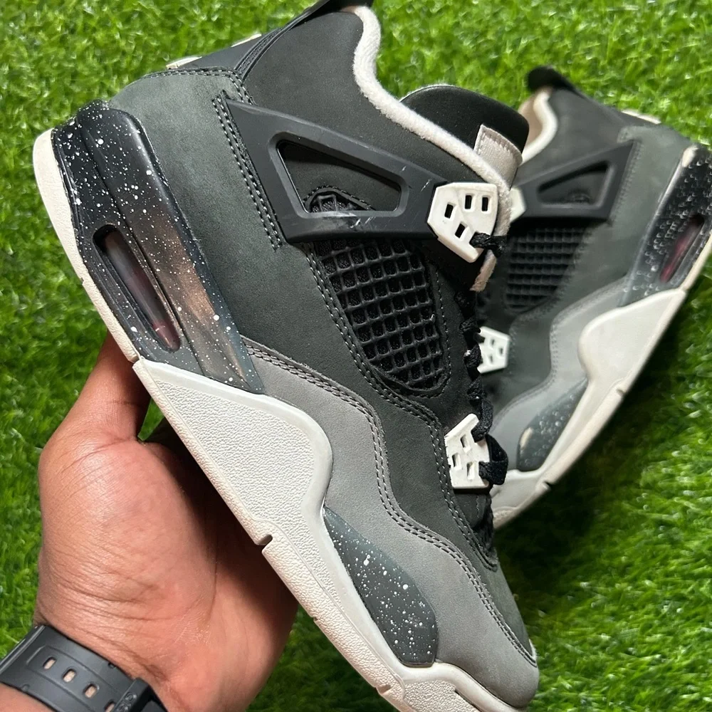Air Jordan 4 Retro Fear 2024 GS Size 7Y Black Anthracite FQ8213-002 No Box